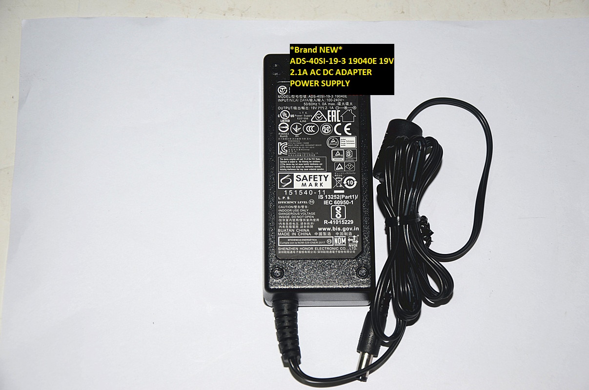 *Brand NEW* 19V 2.1A 19040E ADS-40SI-19-3 AC DC ADAPTER POWER SUPPLY
